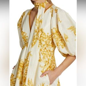 Zimmermann
Day Puff Sleeve Linen Minidress